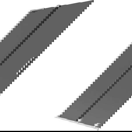 Mexen Velar L vanová zástěna 2-křídlová posuvná 100 x 150 cm, grafit, chrom - 896-100-003-41-01