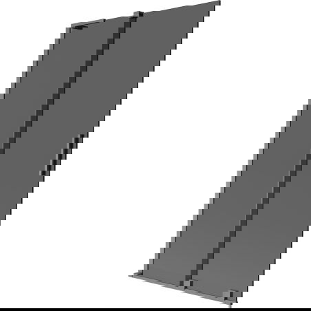 Mexen Velar L sprchová zástěna na vanu 2-křídlová posuvná 100 x 150 cm, grafit, gun gray kartáčovaný - 896-100-003-41-66