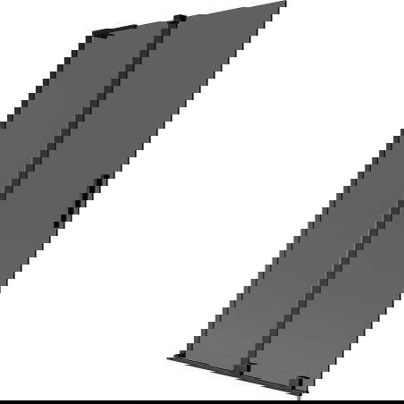 Mexen Velar L vanová zástěna 2-křídlová posuvná 100 x 150 cm, grafitová, černá - 896-100-003-41-70