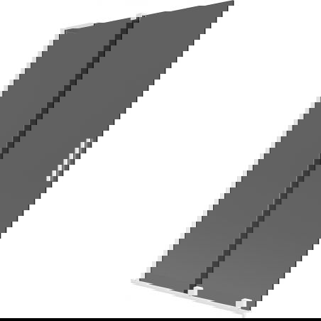 Mexen Velar L paraván na vanu 2dílný posuvný 110 x 150 cm, grafitový, bílý - 896-110-003-41-20