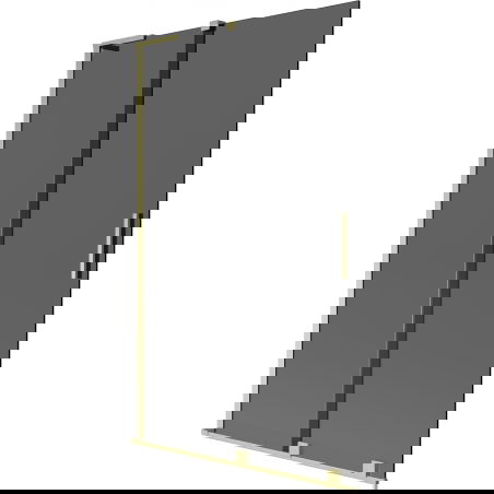 Mexen Velar L sprchová zástěna 2-křídlová posuvná 110 x 150 cm, grafitová, zlatá kartáčovaná - 896-110-003-41-55