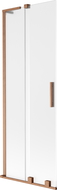 Mexen Velar L vanová zástěna 2-křídlová posuvná 70 x 150 cm, mat, kartáčovaná měď - 896-070-003-31-65
