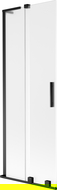 Mexen Velar L vanová zástěna, dvoukřídlá, posuvná, 70 x 150 cm, matná, černá - 896-070-003-31-70