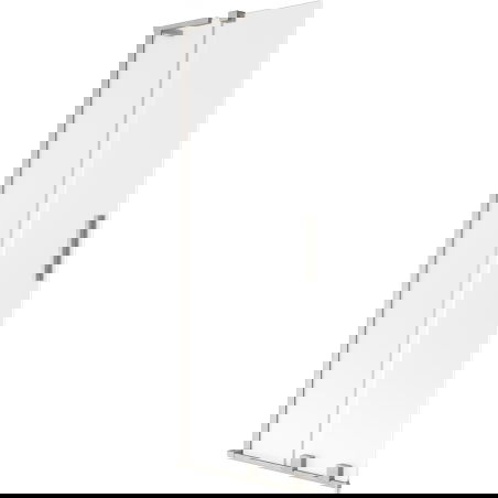 Mexen Velar L vanová zástěna posuvná 2křídlá 70 x 150 cm, námraza, kartáčovaný nikl - 896-070-003-31-97