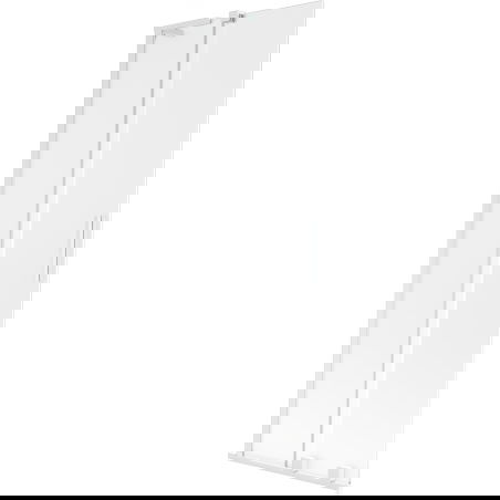 Mexen Velar L vanová zástěna 2-křídlová posuvná 75 x 150 cm, matná, bílá - 896-075-003-31-20