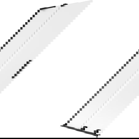 Mexen Velar L vanová zástěna 2-křídlová posuvná 85 x 150 cm, matná, černá - 896-085-003-31-70