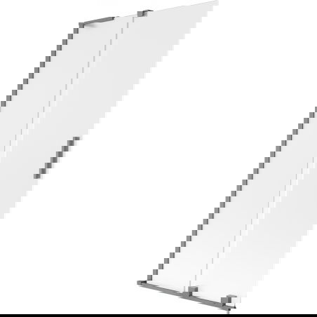 Mexen Velar L vanová zástěna 2-křídlá posuvná 90 x 150 cm, mráz, gun metal - 896-090-003-31-95