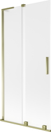 Mexen Velar L vanová zástěna 2-křídlová posuvná 95 x 150 cm, matná, zlatá - 896-095-003-31-50