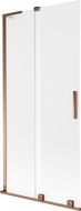 Mexen Velar L vanová zástěna 2-křídlá posuvná 95 x 150 cm, mat, růžové zlato - 896-095-003-31-60