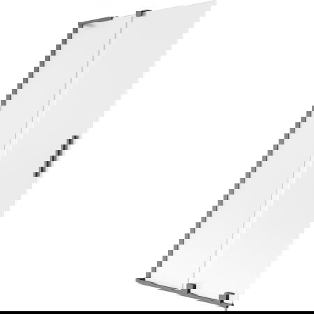 Mexen Velar L vanová paraván 2dílný posuvný 95 x 150 cm, matný, kartáčovaný gun grey - 896-095-003-31-66