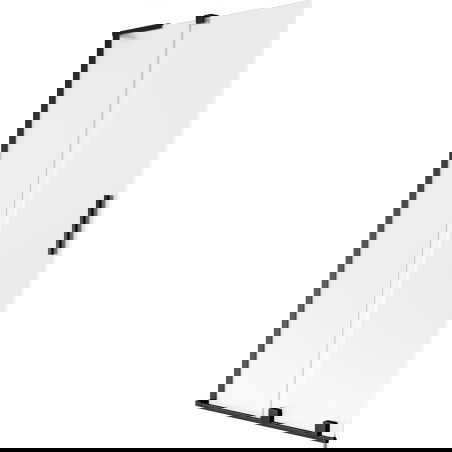 Mexen Velar L vanová zástěna 2-dílná posuvná 95 x 150 cm, matná, černá - 896-095-003-31-70