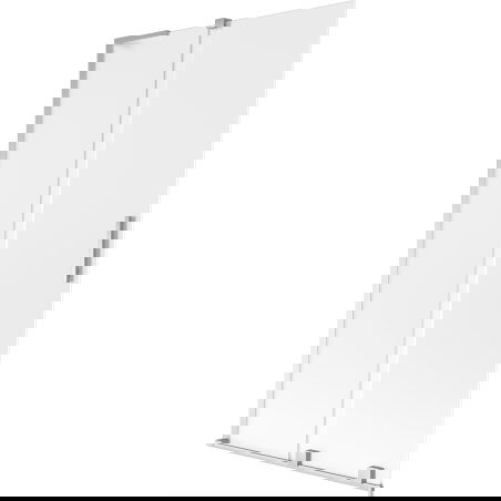 Mexen Velar L vana zástěna 2-křídlová posuvná 100 x 150 cm, matná, chrom - 896-100-003-31-01