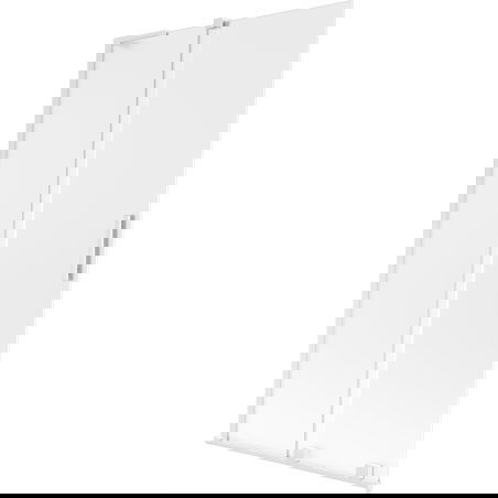 Mexen Velar L paravan na vanu 2křídlý posuvný 100 x 150 cm, mráz, bílý - 896-100-003-31-20