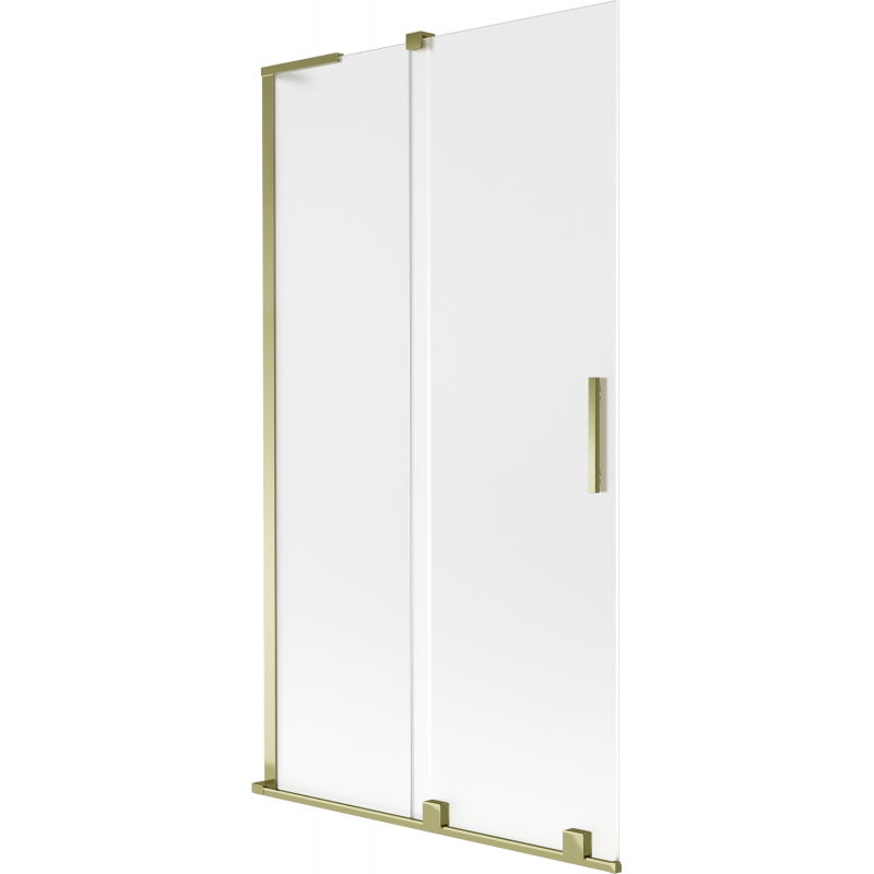 Mexen Velar L vanová zástěna 2-křídlová posuvná 100 x 150 cm, matná, zlatá - 896-100-003-31-50