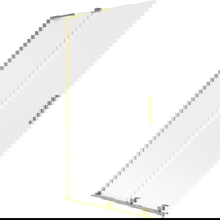 Mexen Velar L vanová zástěna 2-křídlová posuvná 100 x 150 cm, matná, zlatá - 896-100-003-31-50