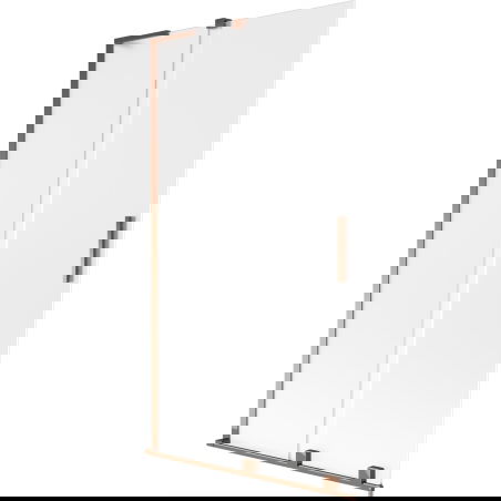 Mexen Velar L vana skleněný panel dvoukřídlý posuvný 100 x 150 cm, mat, růžové zlato - 896-100-003-31-60