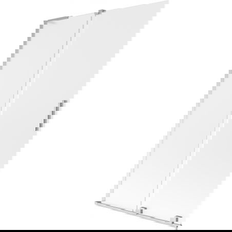 Mexen Velar L vanová zástěna 2-dílná posuvná 110 x 150 cm, mat, chrom - 896-110-003-31-01