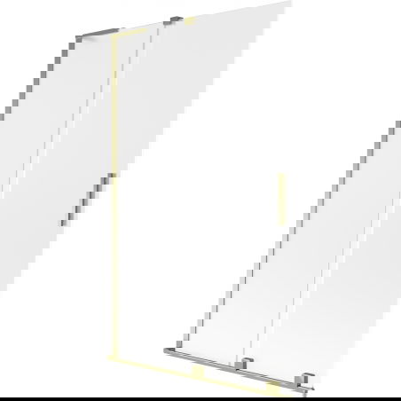 Mexen Velar L paravan na vanu, 2-křídlový posuvný 110 x 150 cm, matný, zlatý - 896-110-003-31-50