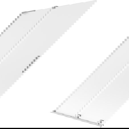 Mexen Velar L vanová zástěna, 2dílná, posuvná, 120 x 150 cm, mrazivý, chrom - 896-120-003-31-01