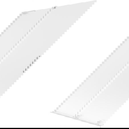 Mexen Velar L vanová zástěna 2-křídlá posuvná 120 x 150 cm, matná, bílá - 896-120-003-31-20