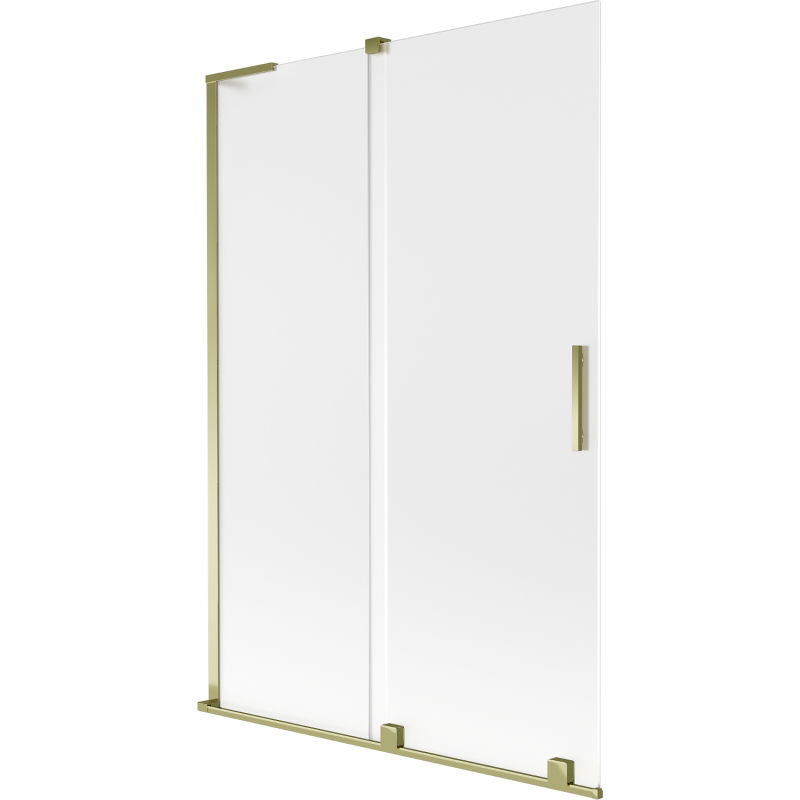 Mexen Velar L vanová zástěna 2dílná posuvná 120 x 150 cm, matná, zlatá - 896-120-003-31-50