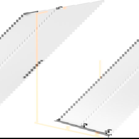 Mexen Velar L vana obrazovka 2křídlá posuvná 120 x 150 cm, matná, kartáčovaná měď - 896-120-003-31-65