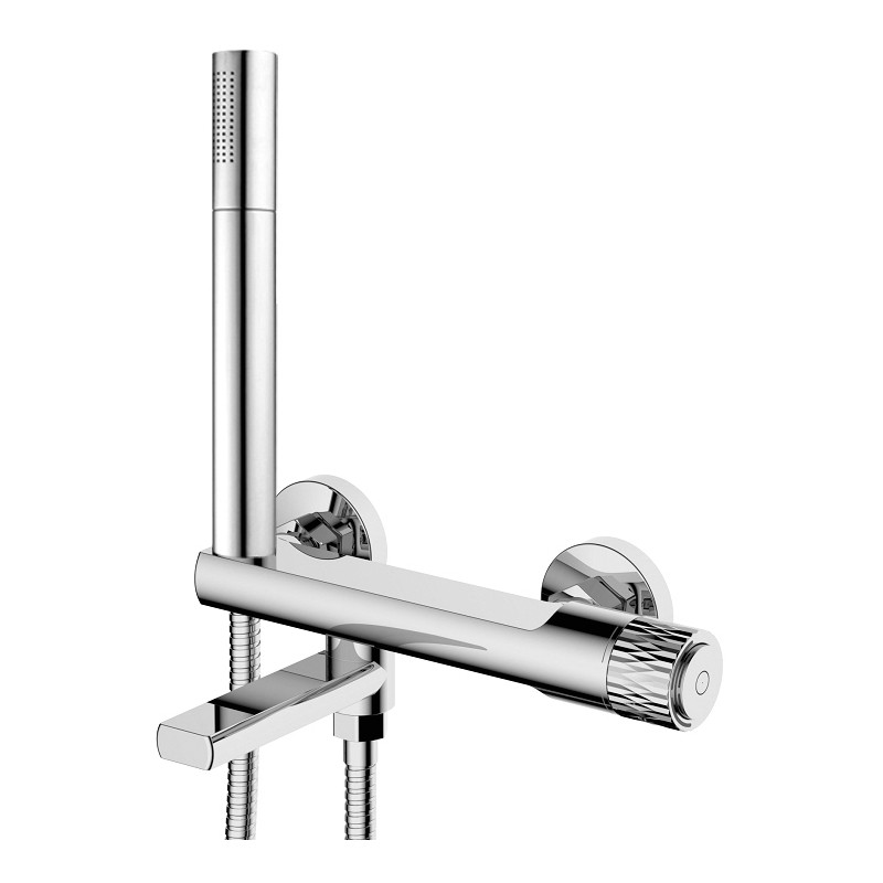 Mexen Diamond vana baterie se sprchovou sadou, chrom - 71530-00