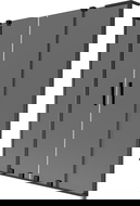 Mexen Velar L Duo vanová zástěna 2-křídlová posuvná 150 x 150 cm, grafit, černá - 896-150-003-42-70