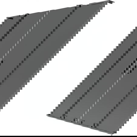 Mexen Velar L Duo vanová zástěna 2-křídlová zasouvací 150 x 150 cm, grafit, gun metal - 896-150-003-42-95