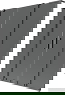 Mexen Velar L Duo vanová zástěna 2-křídlová zasouvací 150 x 150 cm, grafit, gun metal - 896-150-003-42-95