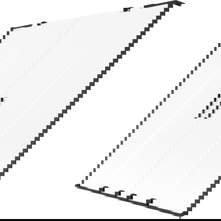 Mexen Velar L Duo vanová clona 2-dílná roztažitelná 150 x 150 cm, mrazivá, černá - 896-150-003-32-70