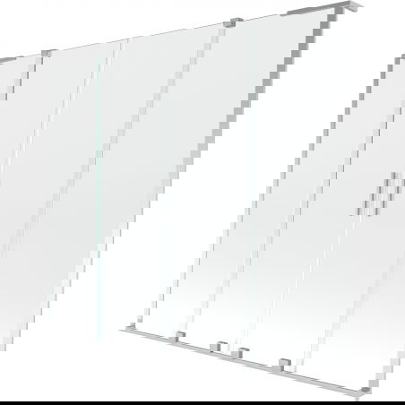 Mexen Velar L Duo vanová zástěna 2-křídlová posuvná 180 x 150 cm, transparentní, chrom - 896-180-003-02-01