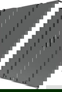 Mexen Velar L Duo vanová zástěna, 2-dílná posuvná, 140 x 150 cm, grafit, gun metal - 896-140-003-42-95