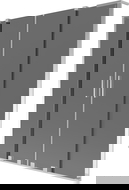 Mexen Velar L Duo vanová zástěna 2-křídlová posuvná 160 x 150 cm, grafit, chrom - 896-160-003-42-01