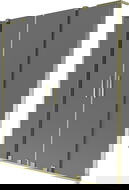 Mexen Velar L Duo vanová zástěna 2-křídlá posuvná 160 x 150 cm, grafitová, zlatá - 896-160-003-42-50