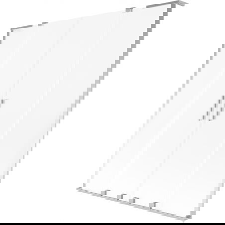 Mexen Velar L Duo vanová zástěna 2-křídlová posuvná 160 x 150 cm, mat, chrom - 896-160-003-32-01