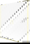 Mexen Velar L Duo vanová zástěna 2-křídlová posuvná 160 x 150 cm, matná, zlatá - 896-160-003-32-50