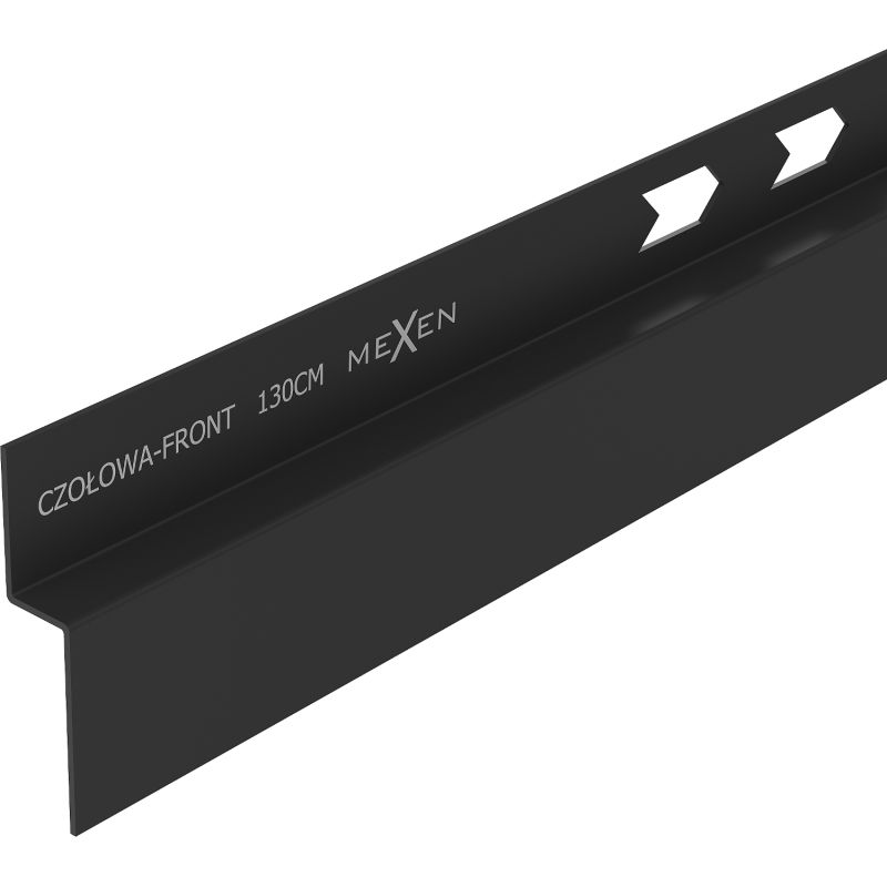 Mexen Line-B čelní sprchová lišta 130 cm, černá - 187003130U