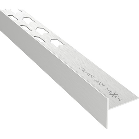 Mexen Line-B spádová podlahová lišta 120 cm levá, inox - 181001120L