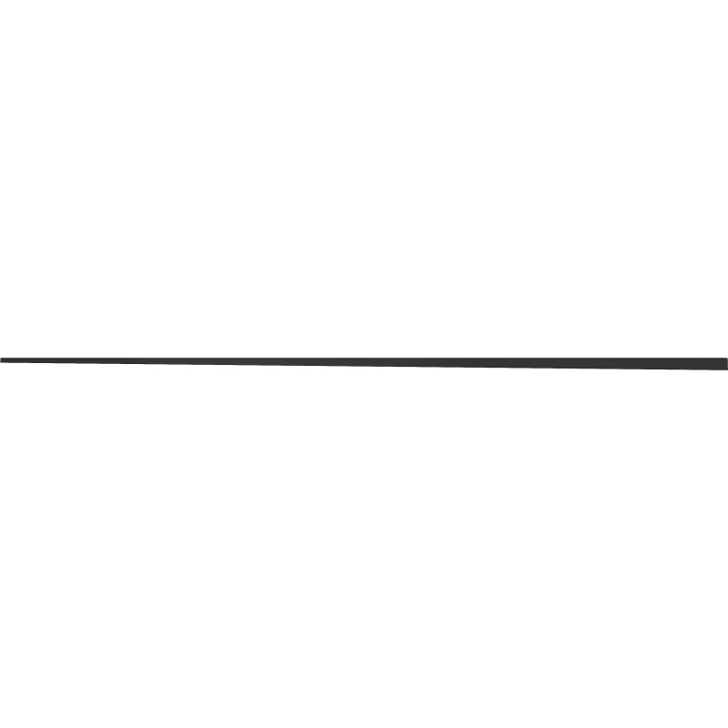 Mexen Line-B podlahová spádová lišta 180 cm levá, černá - 187001180L