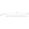 Mexen Line-B podlahová spádová lišta 120 cm pravá, inox - 181001120R
