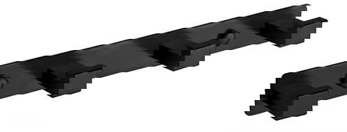 Mexen čtyřnásobný háček na ručník, černá - 709264-70