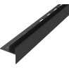Mexen Line-B spádová lišta na sklo 120 cm pravá, černá - 187004120R