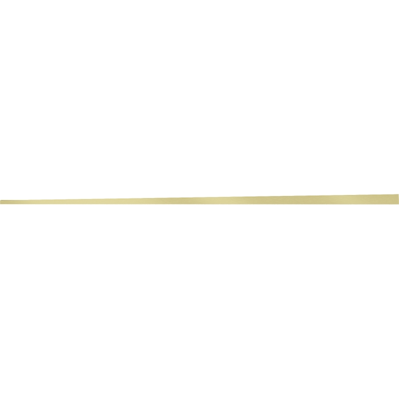 Mexen Line-B zkosená lišta na sklo 120 cm levá, zlatý kartáč - 185504120L