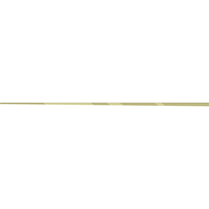 Mexen Line-B skloněná lišta pro sklo 180 cm levá, zlatá - 185004180L