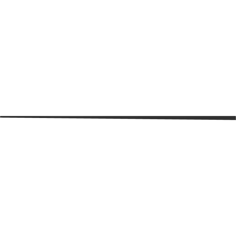 Mexen Line-B spádová lišta ke sklu 180 cm levá, černá - 187004180L