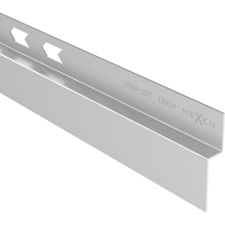 Mexen Line-B nástěnná spádová lišta 120 cm levá, inox - 181002120L