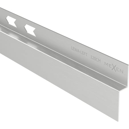Mexen Line-B stěnová spádová lišta 120 cm levá, inox - 181002120L