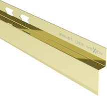 Mexen Line-B nájezdová lišta při stěně 120 cm levá, zlatá - 185002120L