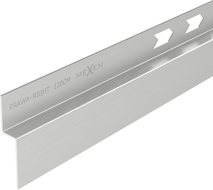 Mexen Line-B okapová lišta příčnopřisazená 120 cm pravá, nerez - 181002120R